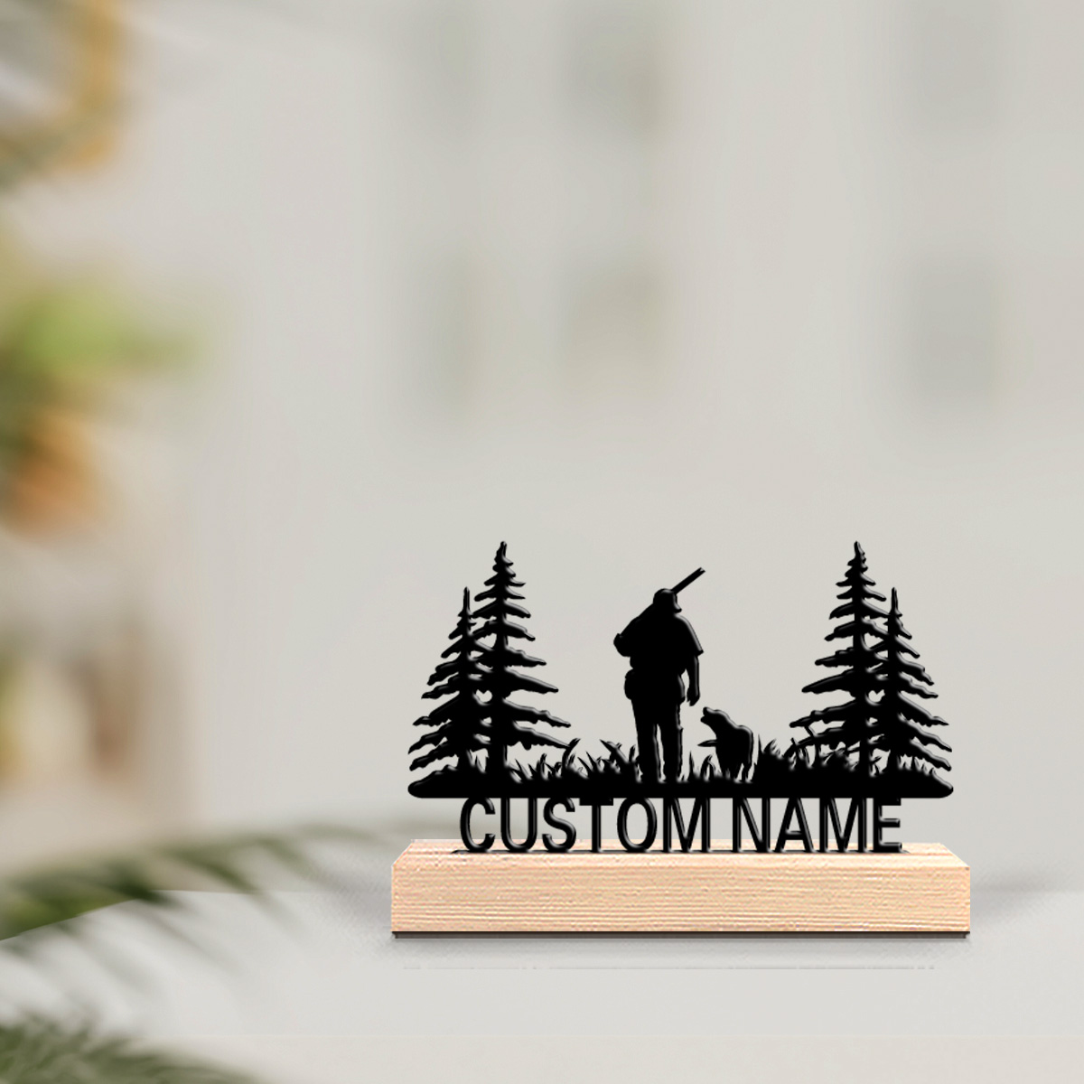 Hunting Outdoor Christmas Decorations - 1 шт. Модная персонализированная металлическая статуэтка