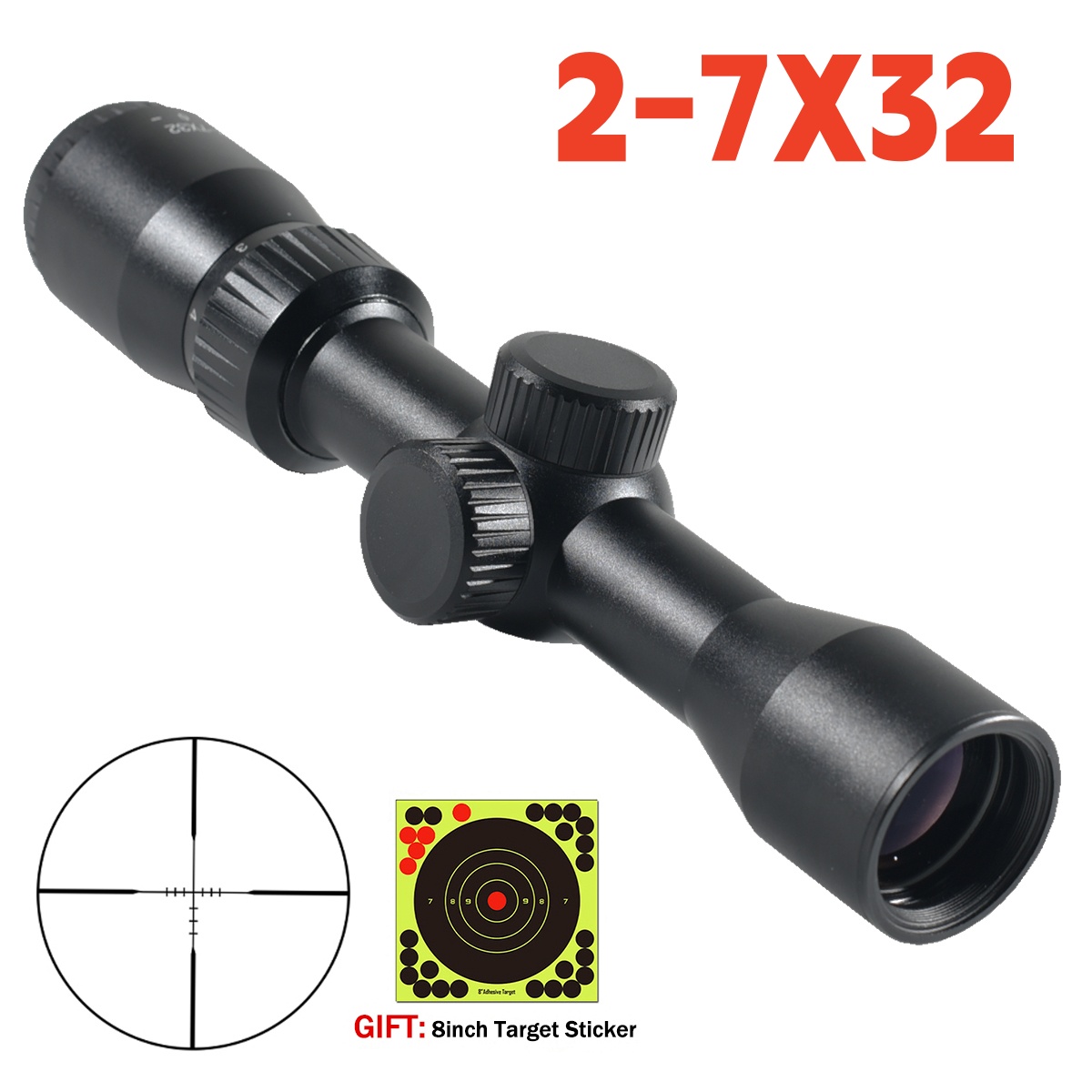 Crossbow Scope Sight - Оптический тактический прицел 2-7x32 (SFP) для