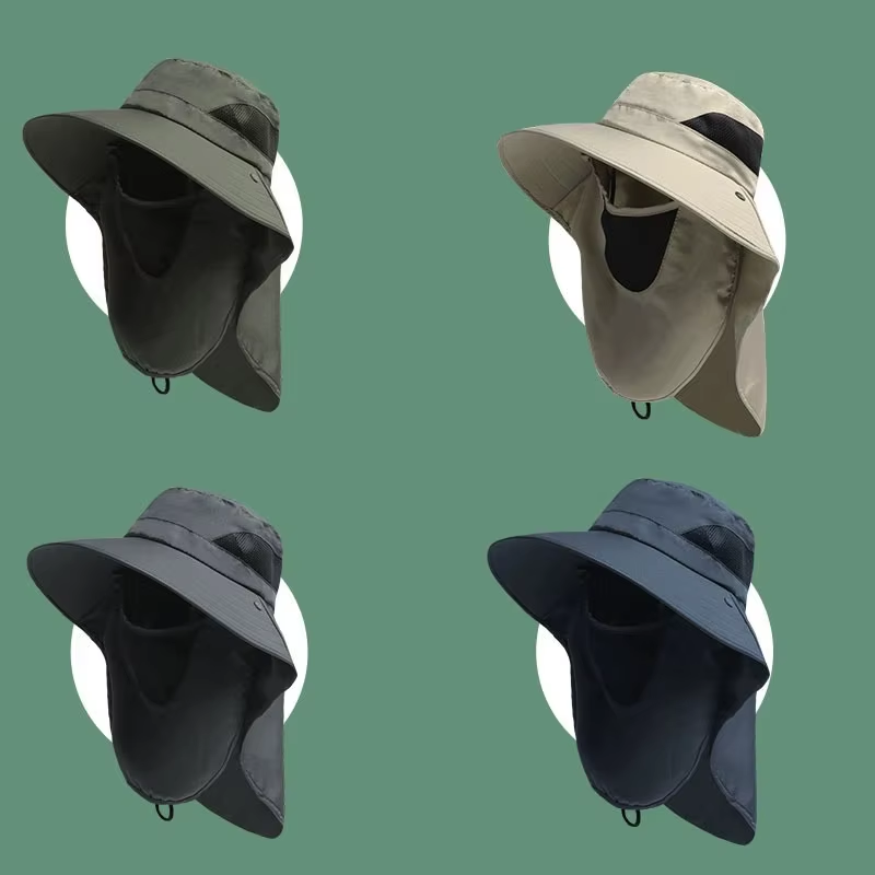 Mens Outdoor Hunting Hats - Летние солнцезащитные шляпы с защитой от