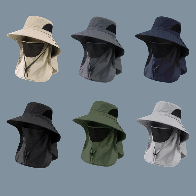 Mens Outdoor Hunting Hats - Летние солнцезащитные шляпы с защитой от