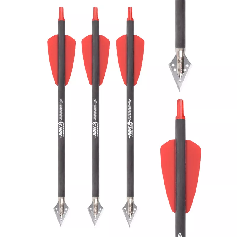 Crossbow Bolt Broadhead - 3-6 шт. 7,5-дюймовые арбалетные болты, карбоновые