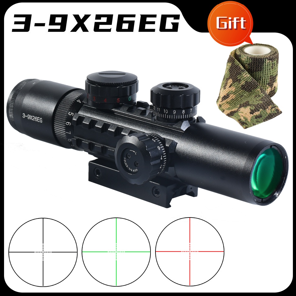 Crossbow Scope Sight - Тактический оптический прицел 3-9X26EG для арбалета,