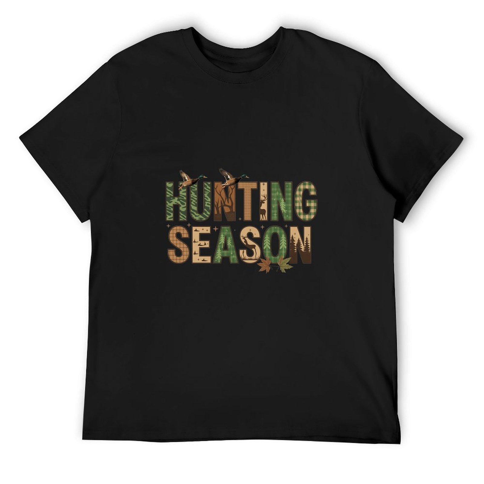 Hunting Outdoor Day - Футболка для папы с камуфляжным принтом