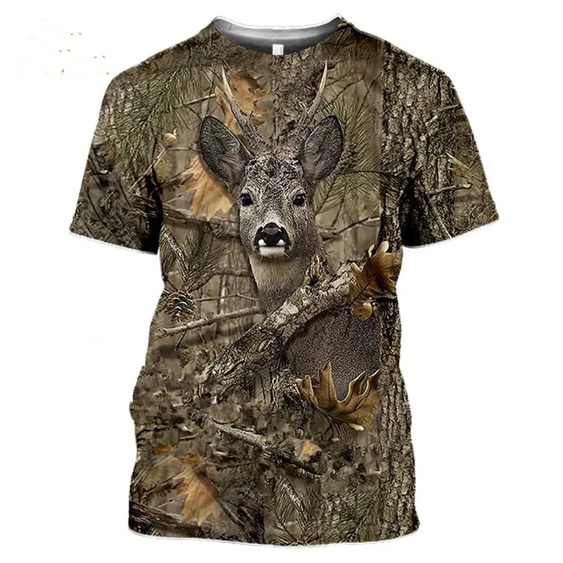 Wildman Hunting & Outdoor Robertson - Футболка 3D с камуфляжным принтом дикого