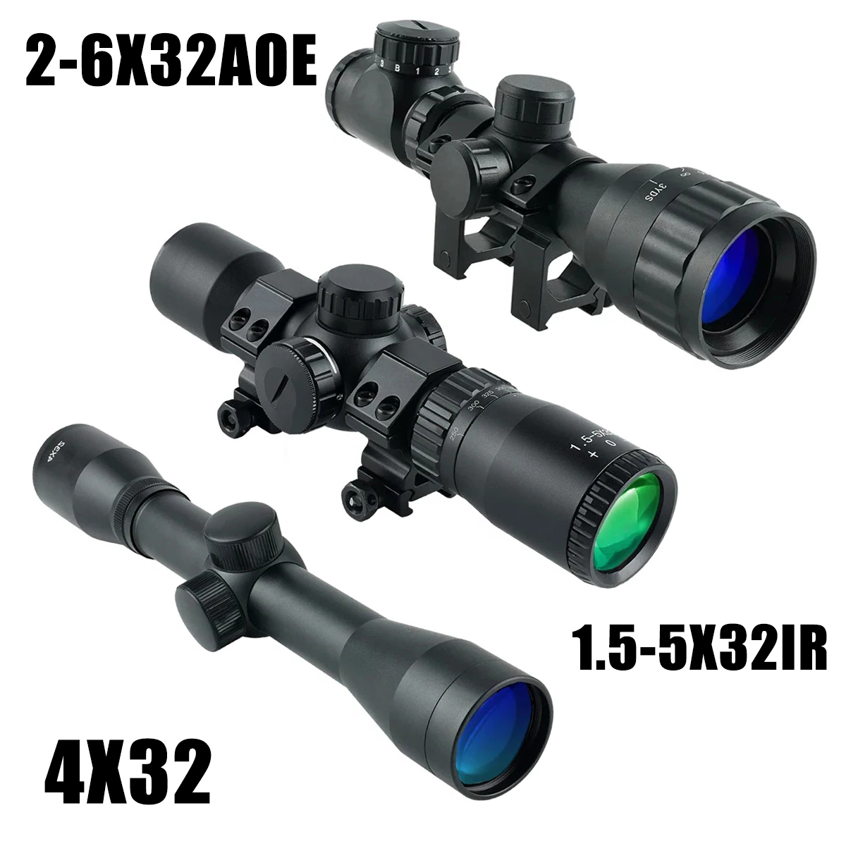2-6X32AOE арбалет короткие при – обзор и цена Crossbow Scope Sight
