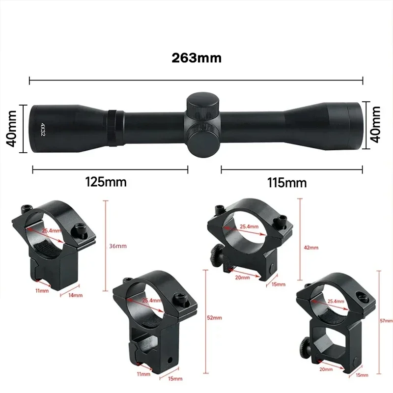 2-6X32AOE арбалет короткие при – обзор и цена Crossbow Scope Sight