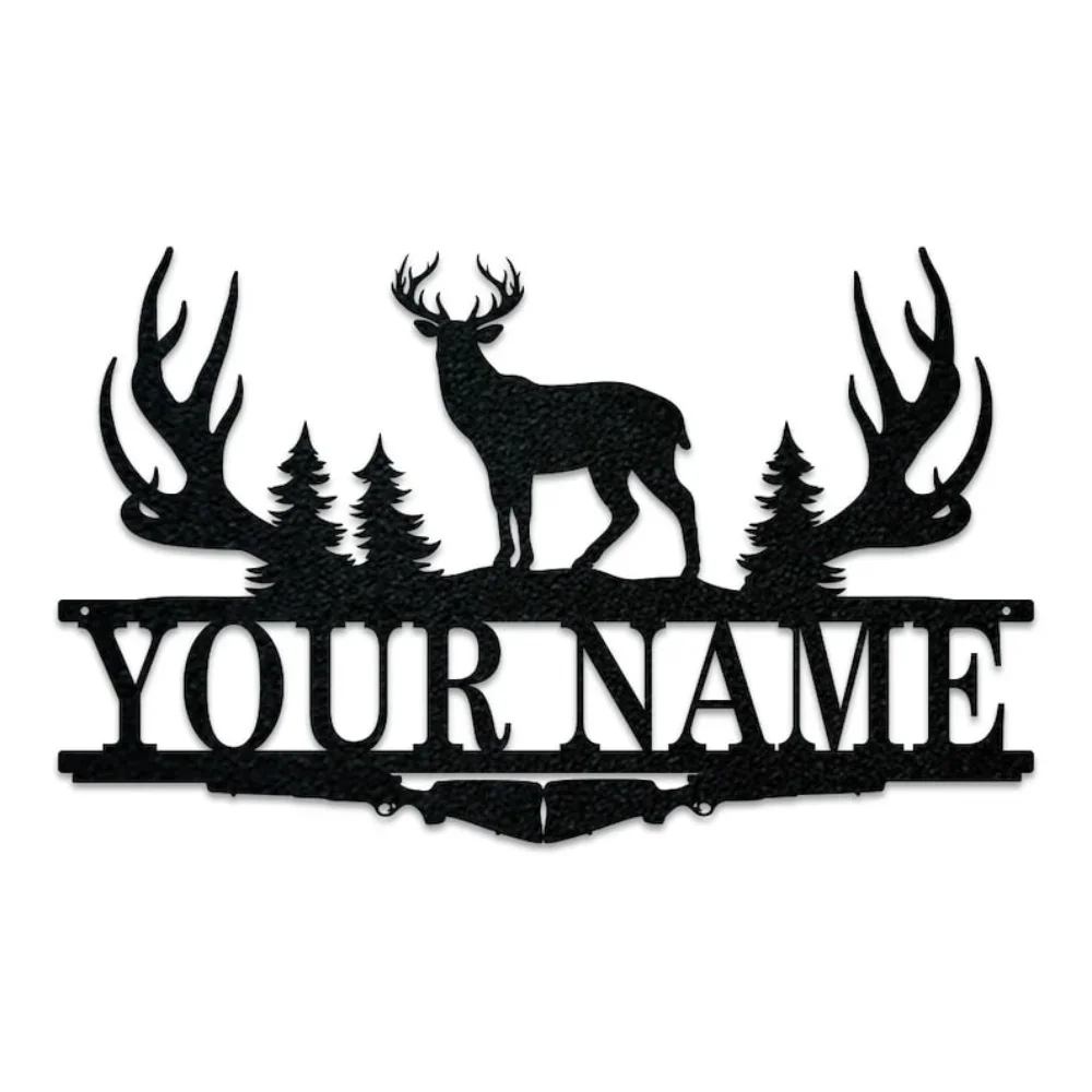 Бак Рога Сплит Знак с монограм – обзор и цена Outdoor Hunting Names