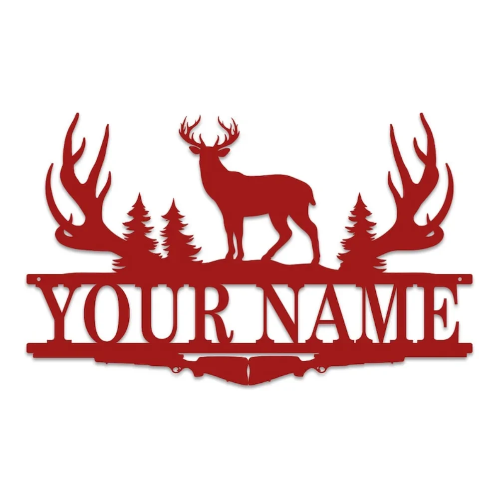 Бак Рога Сплит Знак с монограм – обзор и цена Outdoor Hunting Names