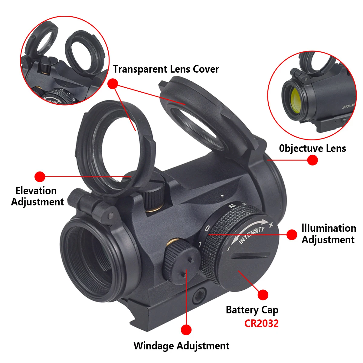 Тактический прицел Red Dot T01 – обзор и цена Outdoor Hunting Lab