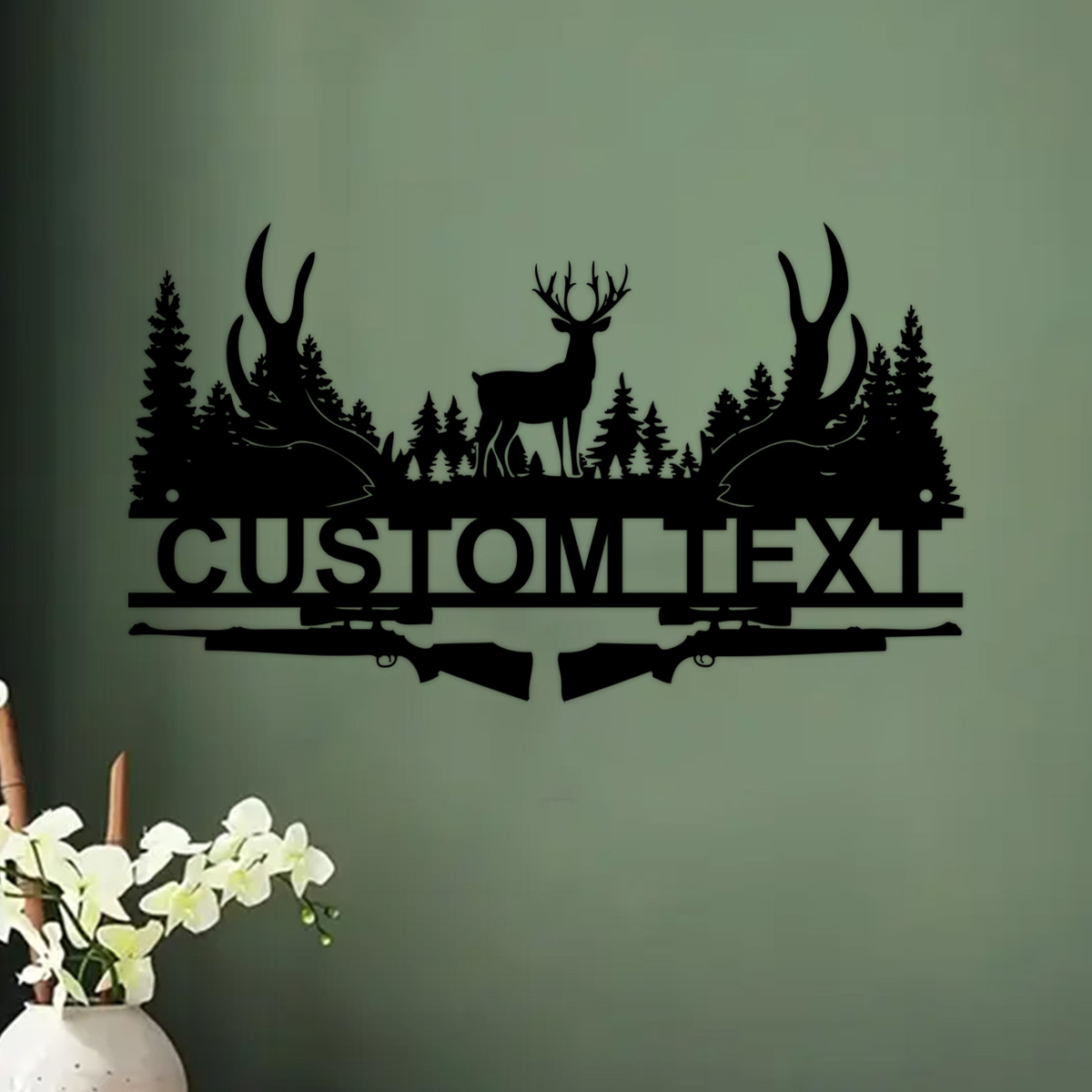 Металлический знак в виде олен – обзор и цена Outdoor Hunting Names