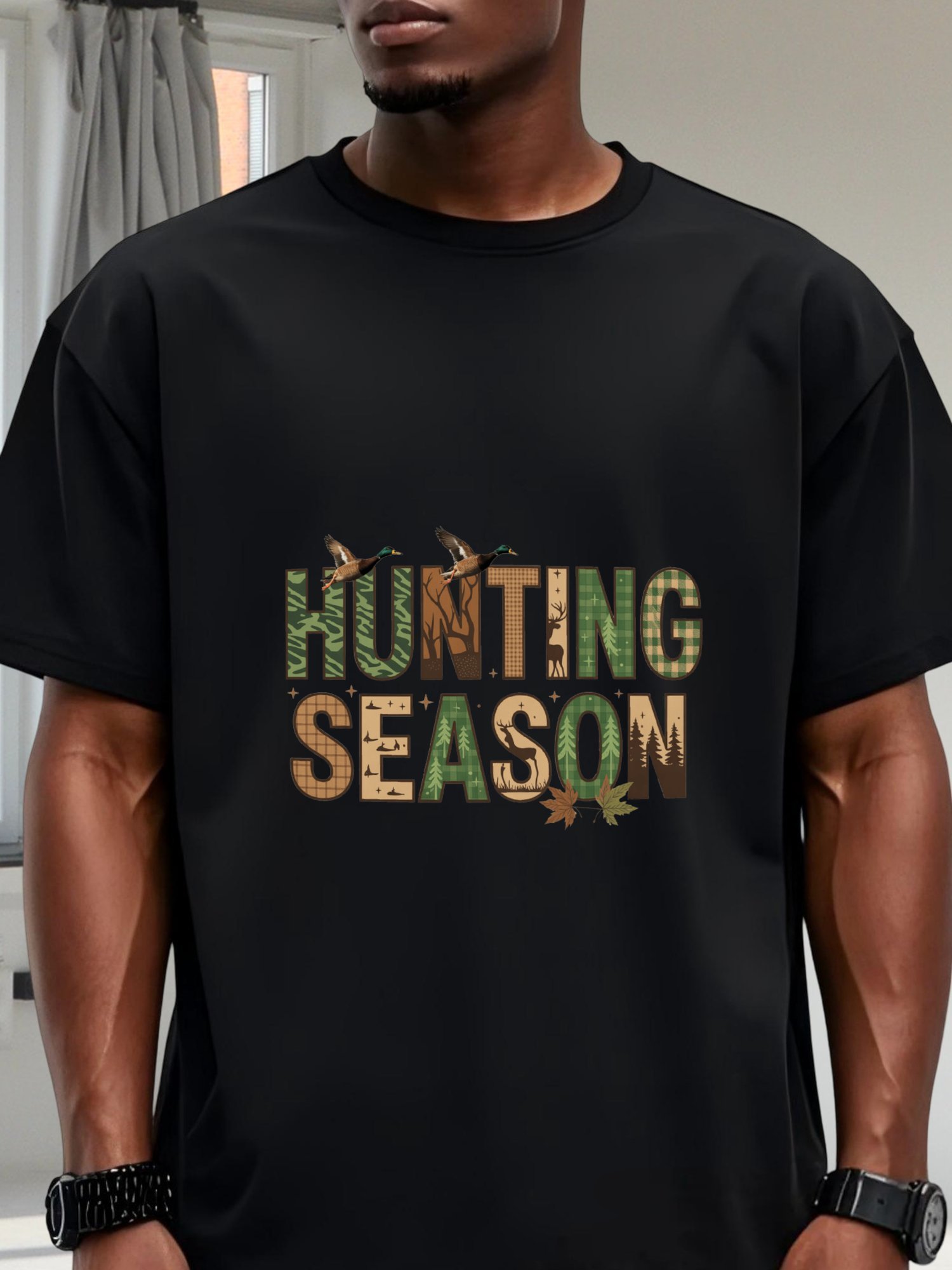 Футболка для папы с камуфляжны – обзор и цена Hunting Outdoor Day