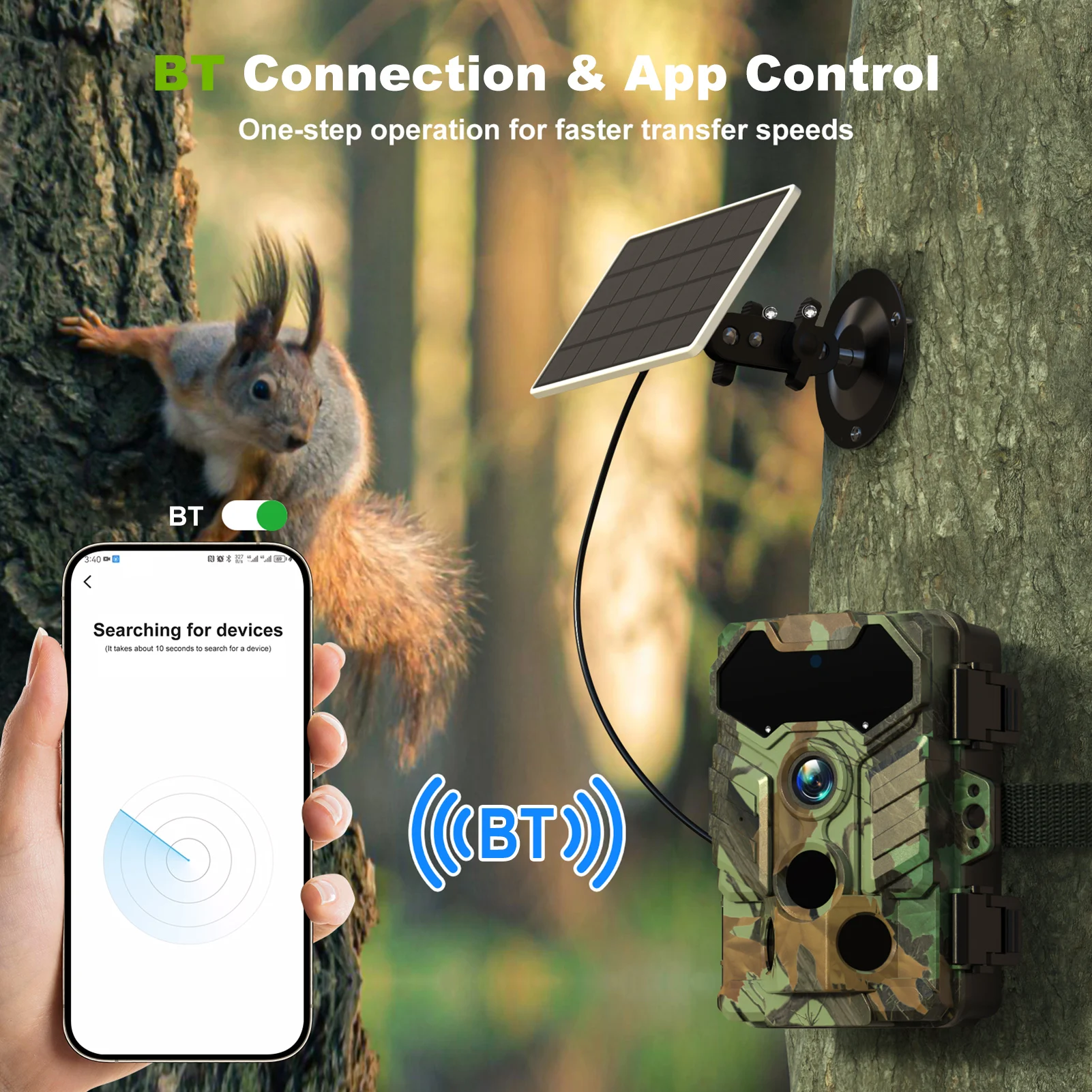 Солнечная камера, уличная бесп – обзор и цена Outdoor Hunting Camera Wireless