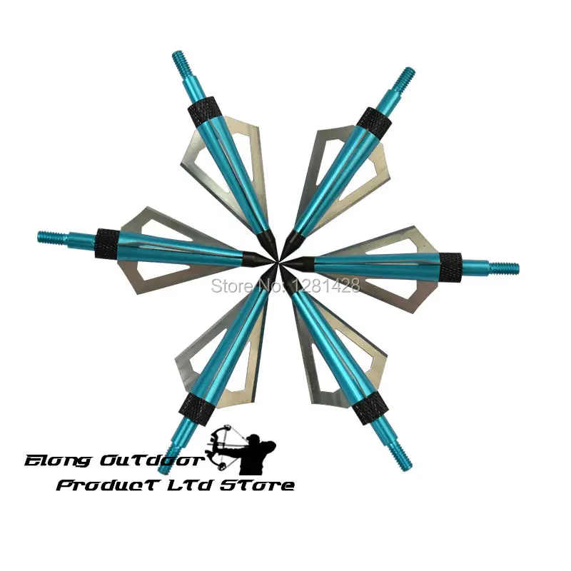 12 шт. синий 125 зерен Broadhe – обзор и цена Crossbow Bolt Broadhead
